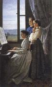 Silvestro lega the lyric (ll canto di unostornello) oil painting artist